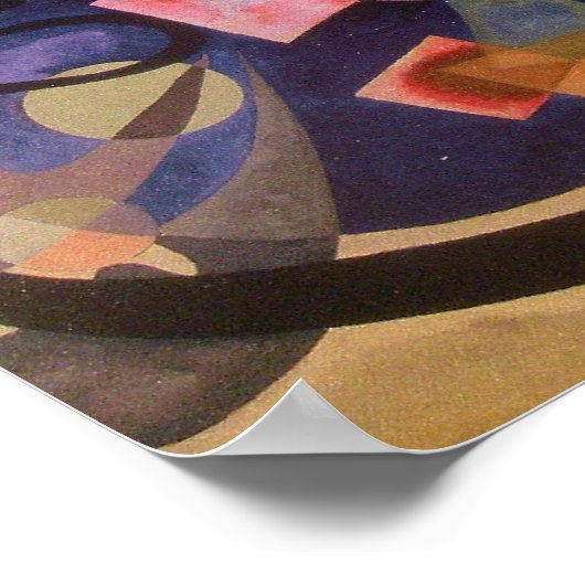 Abstracte kunst van Kandinsky Poster (Hoek)