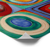 Abstracte kunst van Kandinsky Poster (Hoek)