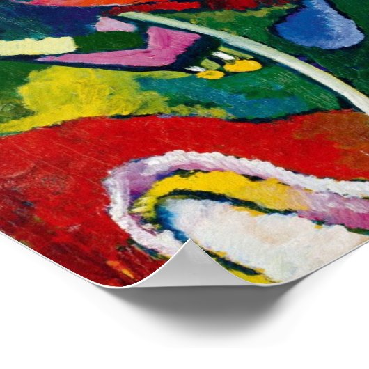 Abstracte kunst van Kandinsky Poster (Hoek)