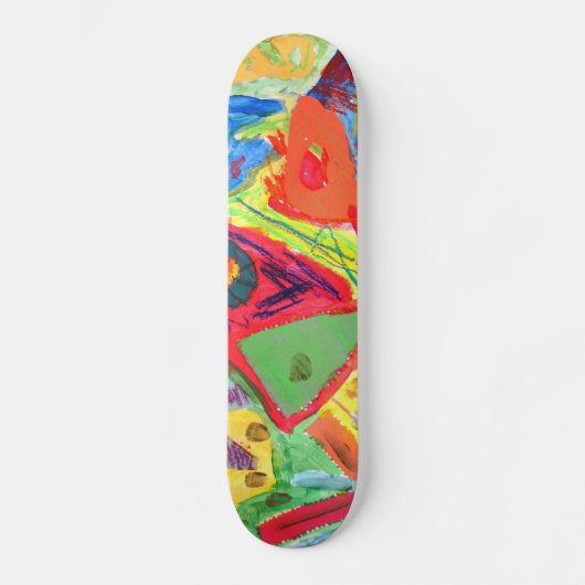 Abstracte kunst van Kandinsky Skateboard (Voorkant)