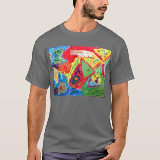 Abstracte kunst van Kandinsky T-shirt (Voorkant)