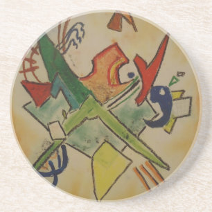 Abstracte kunst van Kandinsky Zandsteen Onderzetter