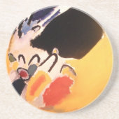 Abstracte kunst van Kandinsky Zandsteen Onderzetter (Voorkant)