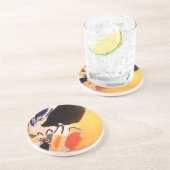 Abstracte kunst van Kandinsky Zandsteen Onderzetter (Zijkant)