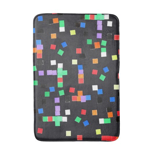 Abstracte kunst van kinderen badmat (Voorkant Verticaal)