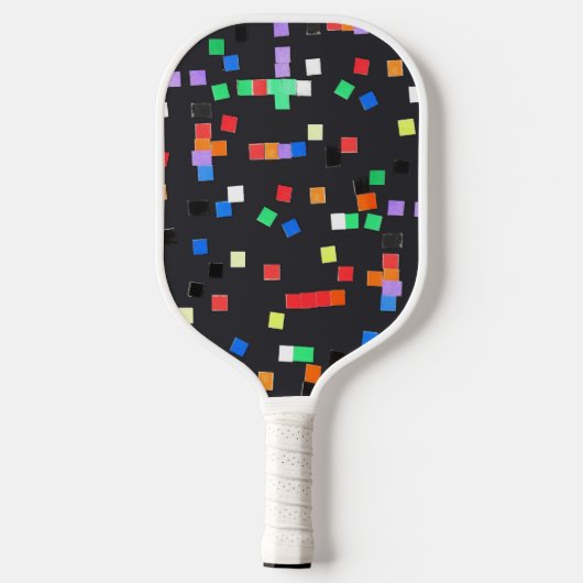 Abstracte kunst van kinderen pickleball paddle (Achterkant)