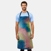 Abstracte kunst van kleurrijke heldere inkt en wat schort (Gedragen)