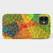 Abstracte kunst van Leopard Cubism | Geometrisch p Case-Mate iPhone Case (Achterkant (horizontaal))