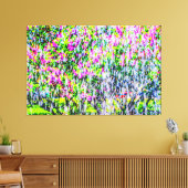 Abstracte kunst van liederen en water canvas afdruk (Insitu (Woonkamer))