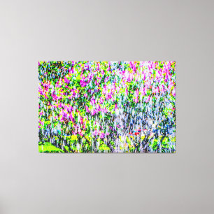 Abstracte kunst van liederen en water canvas afdruk