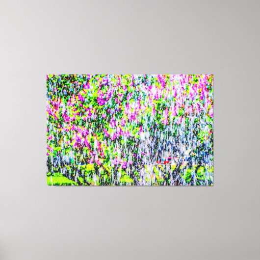 Abstracte kunst van liederen en water canvas afdruk (Voorkant)