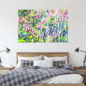 Abstracte kunst van liederen en water canvas afdruk (Insitu (Slaapkamer))