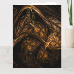 Abstracte kunst van moeder aarde bedankkaart