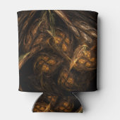 Abstracte kunst van moeder aarde blikjeskoeler (Achterkant)