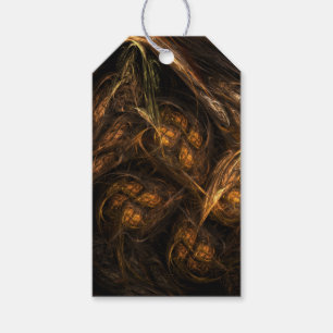 Abstracte kunst van moeder aarde cadeaulabel