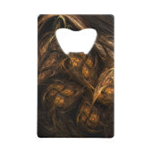 Abstracte kunst van moeder aarde creditkaart flessenopener (Voorkant)