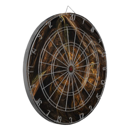 Abstracte kunst van moeder aarde dartbord (Voorkant Links)