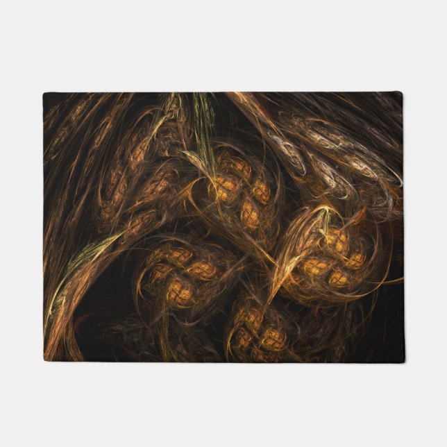 Abstracte kunst van moeder aarde deurmat (Voorkant)
