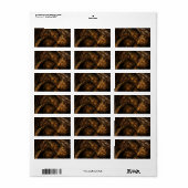 Abstracte kunst van moeder aarde etiket (Full Sheet)