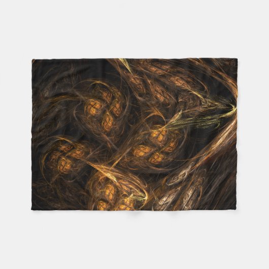 Abstracte kunst van moeder aarde fleece deken (Voorkant (Horizontaal))