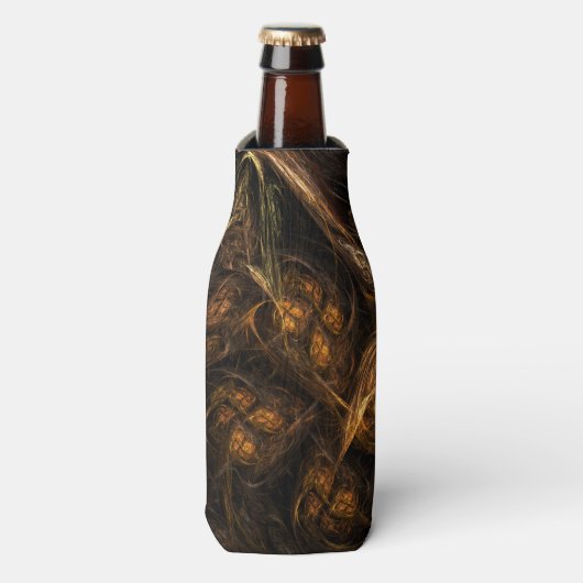 Abstracte kunst van moeder aarde flesjeskoeler (Fles Voorkant)