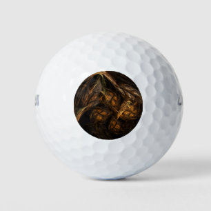 Abstracte kunst van moeder aarde golfballen