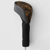 Abstracte kunst van moeder aarde golfheadcover (Schuin)