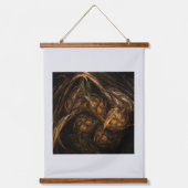 Abstracte kunst van moeder aarde hangend wandkleed (Voorkant)