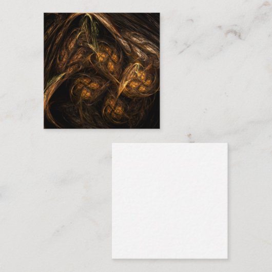 Abstracte kunst van moeder aarde informatiekaartje (Voorkant / Achterkant)