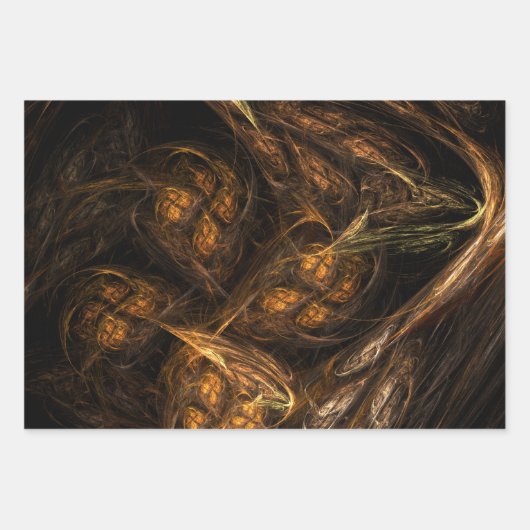 Abstracte kunst van moeder aarde inpakpapier vel (Voorkant)