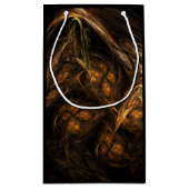 Abstracte kunst van moeder aarde klein cadeauzakje (Achterkant)