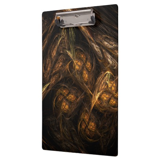 Abstracte kunst van moeder aarde klembord (Links)