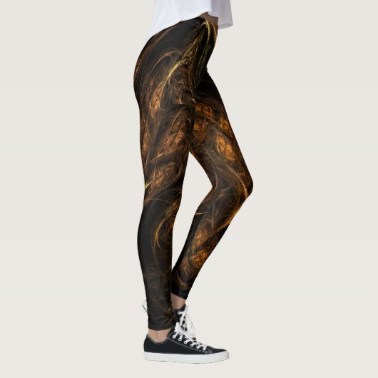 Abstracte kunst van moeder aarde leggings (Rechts)