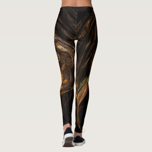Abstracte kunst van moeder aarde leggings (Achterkant)