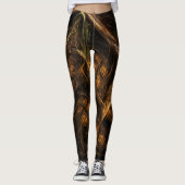 Abstracte kunst van moeder aarde leggings (Voorkant)