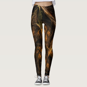 Abstracte kunst van moeder aarde leggings