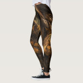 Abstracte kunst van moeder aarde leggings (Links)