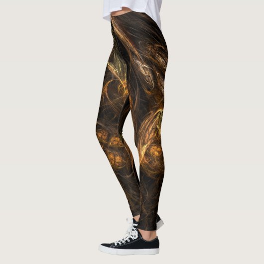 Abstracte kunst van moeder aarde leggings (Links)