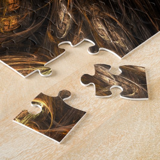Abstracte kunst van moeder aarde legpuzzel (Zijkant)