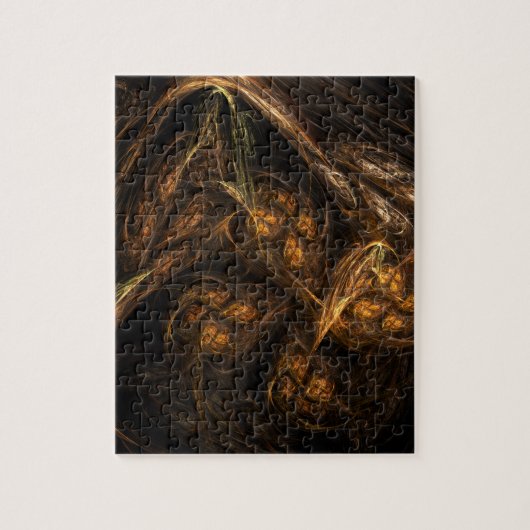 Abstracte kunst van moeder aarde legpuzzel (Verticaal)