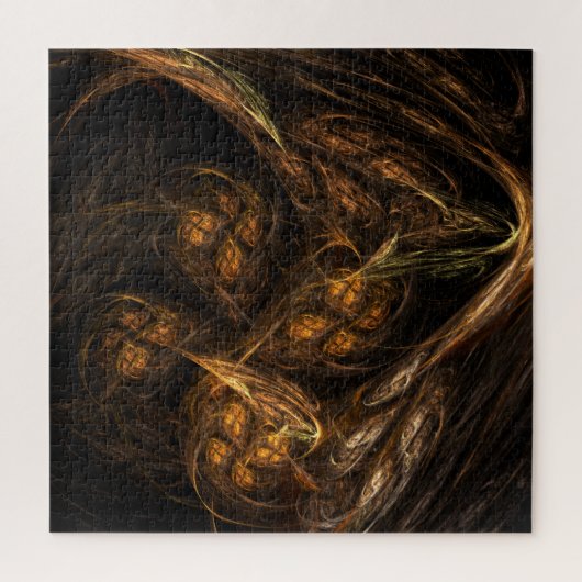 Abstracte kunst van moeder aarde legpuzzel (Verticaal)