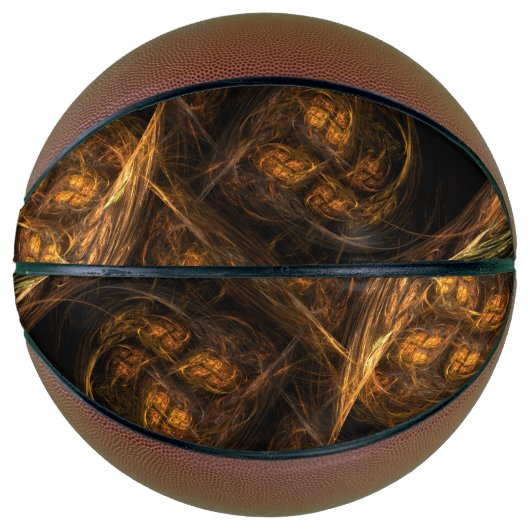 Abstracte kunst van moeder aarde mini basketbal (Voorkant)