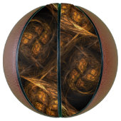 Abstracte kunst van moeder aarde mini basketbal (Verticaal)