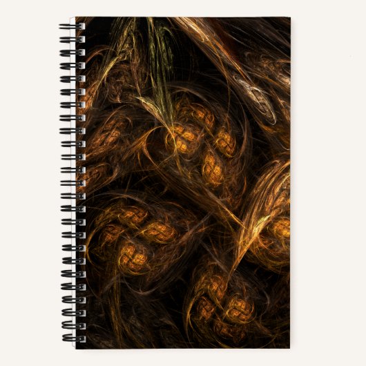 Abstracte kunst van moeder aarde notitieboek (Voorkant)