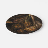 Abstracte kunst van moeder aarde papieren bordje (Gekanteld)