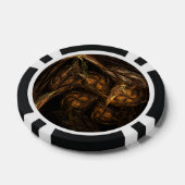 Abstracte kunst van moeder aarde poker chips (Enkel)