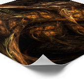 Abstracte kunst van moeder aarde poster (Hoek)