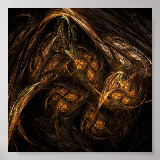 Abstracte kunst van moeder aarde poster (Voorkant)