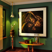 Abstracte kunst van moeder aarde