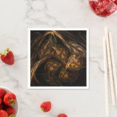 Abstracte kunst van moeder aarde servetten (Insitu)